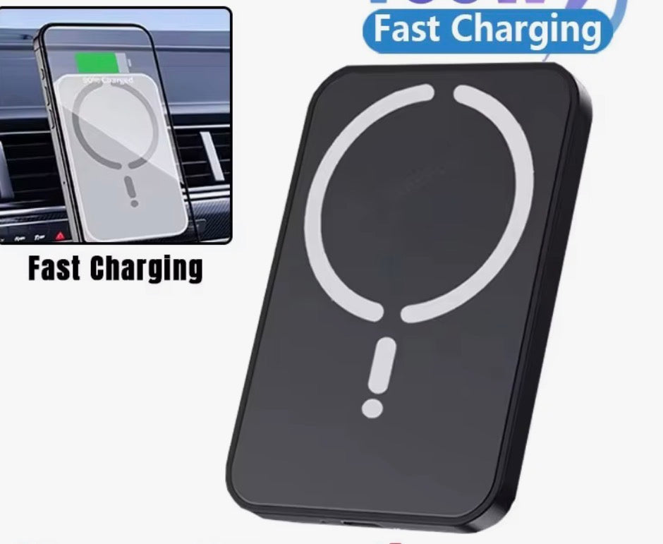 100W Magnetic Wireless Car Charger Air Outlet Phone Holder for iPhone 16 15 14 13 12 Pro Max Fast Wireless Car Charging Station