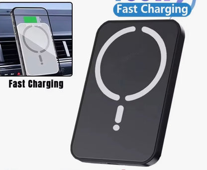 100W Magnetic Wireless Car Charger Air Outlet Phone Holder for iPhone 16 15 14 13 12 Pro Max Fast Wireless Car Charging Station