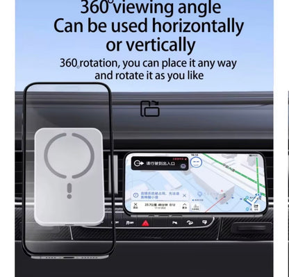 100W Magnetic Wireless Car Charger Air Outlet Phone Holder for iPhone 16 15 14 13 12 Pro Max Fast Wireless Car Charging Station